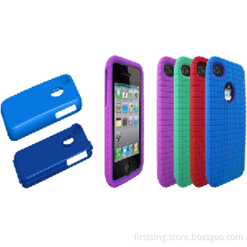 FirstSing FS09234 for iPhone 4S 4G 2 in1 Hybrid Blue,Green hard case silicone cover